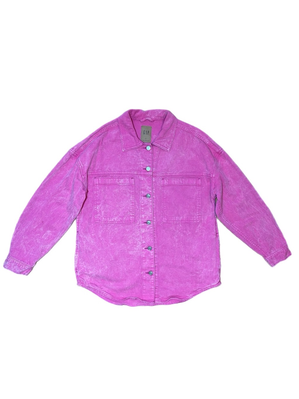 LIKE NEW! GAP Pink Denim Oversized Jean Jacket